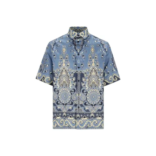 ETRO Мужские Синие Рубашки