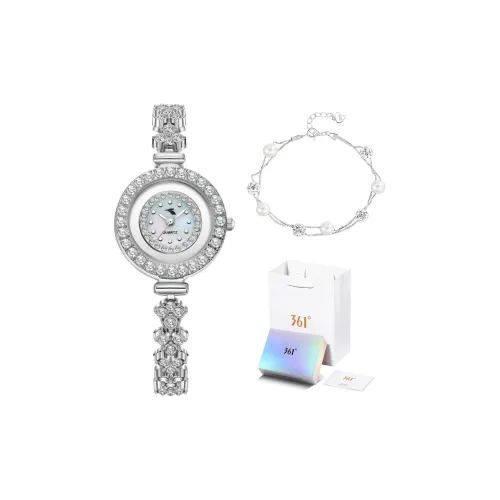 361° Кварцевый механизм металлический ремешок женские часы цвет жемчужная раковина циферблат