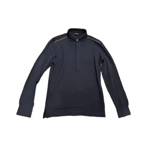 Ermenegildo Zegna Мужская поло синего цвета