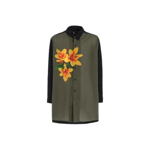 Yohji Yamamoto Хаки Мужские Рубашки