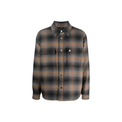 AMIRI Коричневый Мужские Рубашки