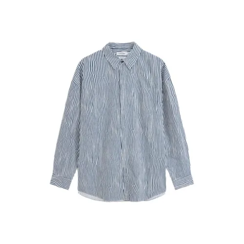 Calvin Klein Синие Полосы Цветочные Мужские Рубашки