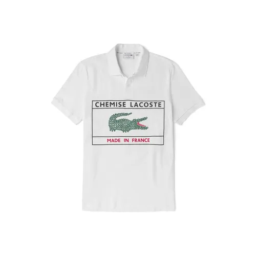 LACOSTE Collaboration Белая Мужская Поло