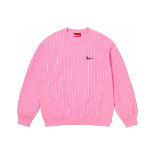 Supreme SS24 Week6 Полоска Crewneck Свитшот Унисекс
