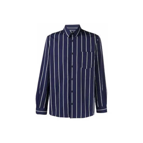A.P.C. Joint Paragraph Blue Men's Shirts A.P.C. Joint Paragraph Синие Мужские Рубашки