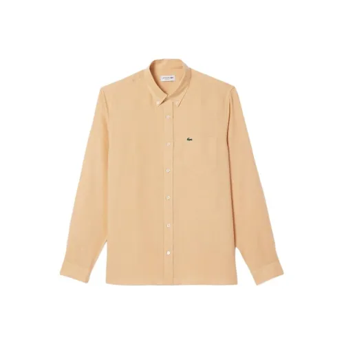 LACOSTE Бежевые Мужские Рубашки