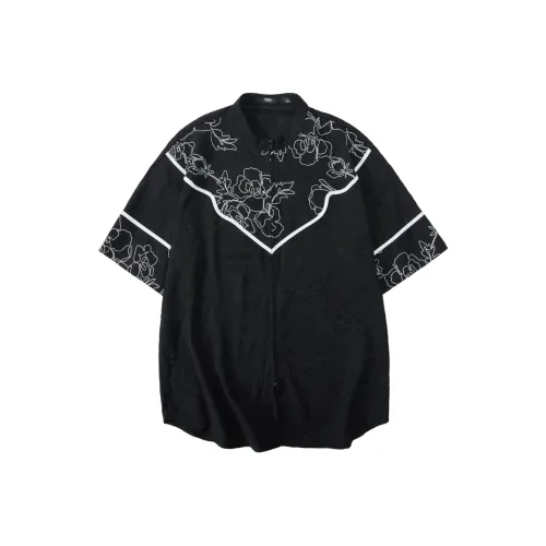 Pin Li Черные Мужские Рубашки