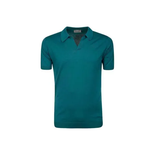 JOHN SMEDLEY Зеленая Мужская Поло