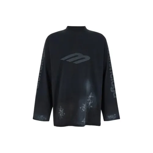 Balenciaga Свитшот Loose Fit Мужской Черный