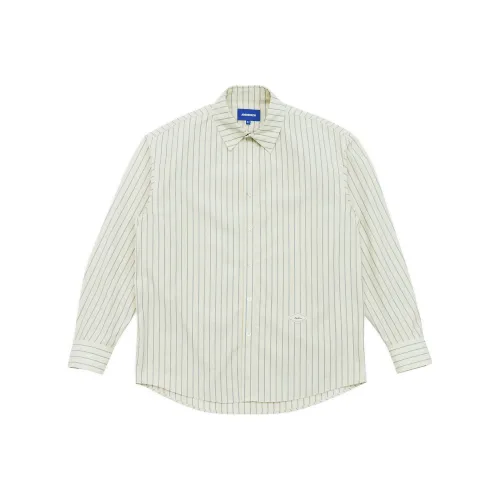 ADER ERROR ADER ERROR Through Editism Series Бежево-желтая унисекс рубашка