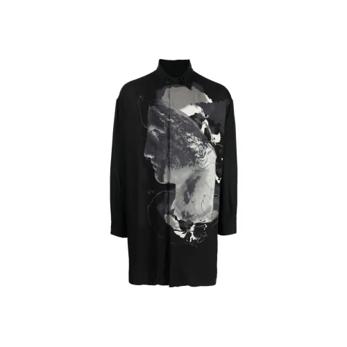 Yohji Yamamoto Черные Мужские Рубашки