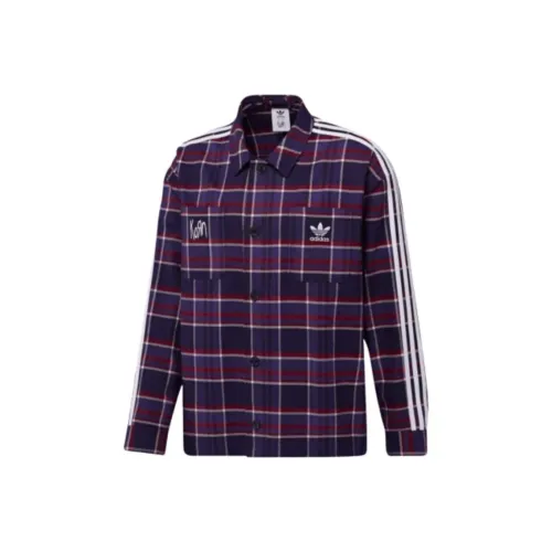Adidas Originals x KORN FW24 Рубашка Мужская Фиолетовая Черная