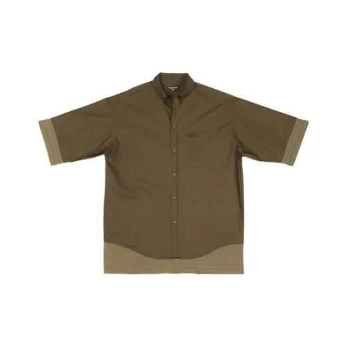 Balenciaga FW22 Рубашка Мужская Темно-Зеленая