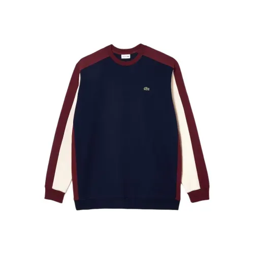 LACOSTE Свитшот Мужской Морской Синий Бордо Белый