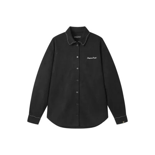 DANGEROUSPEOPLE Черная унисекс рубашка