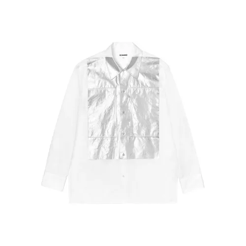 JIL SANDER Silver Seat Opening Limited Белая Унисекс Рубашка