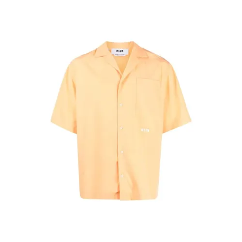 MSGM Желтые Мужские Рубашки