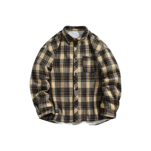 P8H9 Длинный рукав флисовая подкладка рубашка унисекс