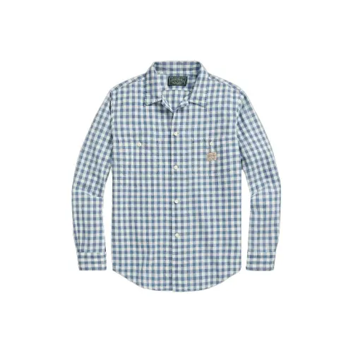Polo Ralph Lauren Blue Men's Shirts Поло Ralph Lauren Синие Мужские Рубашки