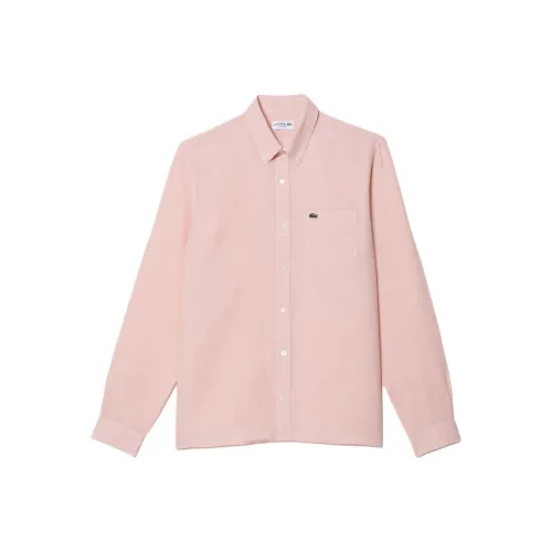 LACOSTE Collaboration Светло-розовые Мужские Рубашки