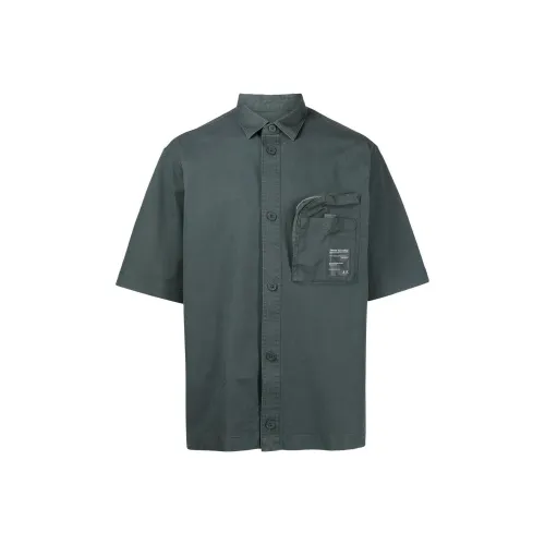 ARMANI EXCHANGEAE FW22 Рубашка Мужская Армейский Зеленый