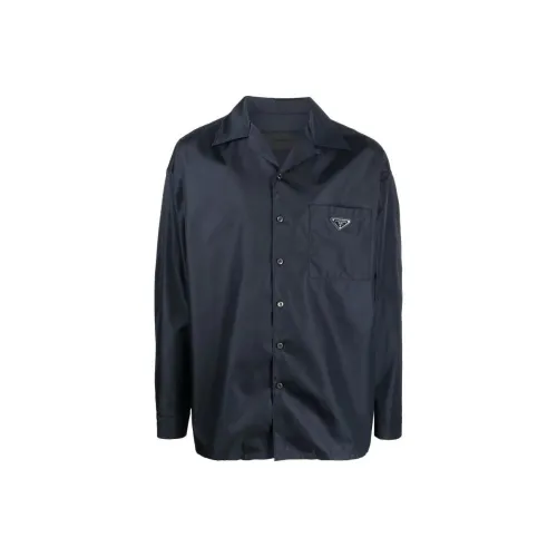 PRADA Мужские Черные Рубашки