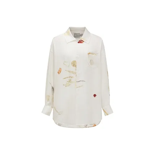 Feng Chen Wang SS24 Рубашка Унисекс Белый