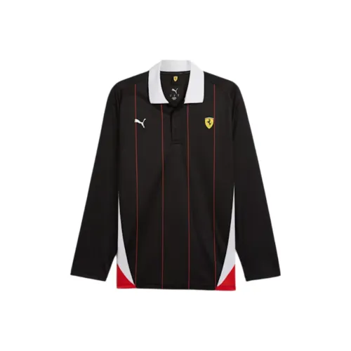 PUMA Мужская поло рубашка черного цвета