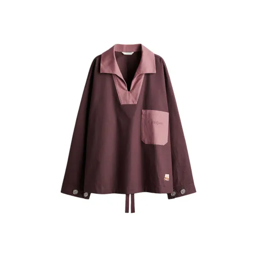 H&M GARCON BY GARCON Collaboration Красный сливовый Унисекс Рубашки