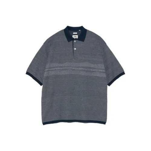 Nanamica SS25 Поло Мужское Морской Синий