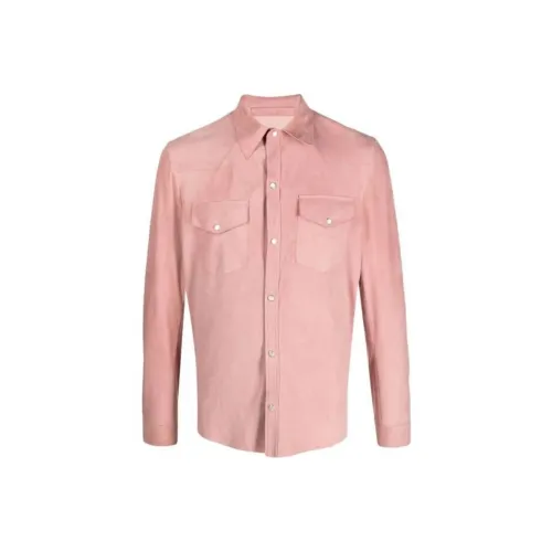 SALVATORE SANTORO Розовые Мужские Рубашки