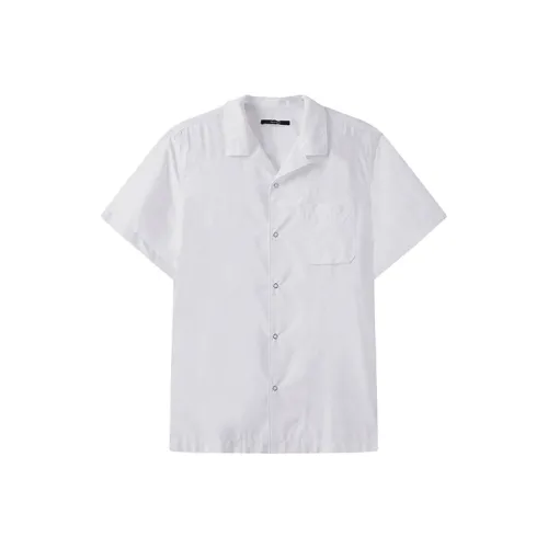 DAVID NAMAN Белые Мужские Рубашки