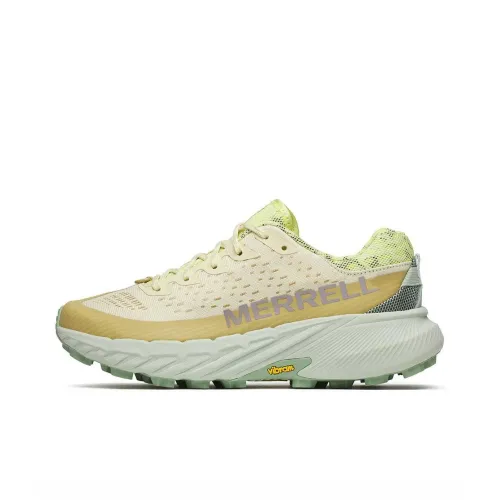 MERRELL Agility Peak 5 Беговые кроссовки Низкий верх Желтый/Бежевый Женские