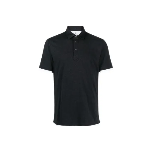 BRUNELLO CUCINELLI Черная мужская поло