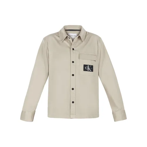 CK Calvin Klein Utility Рубашка Мужская Бежевая