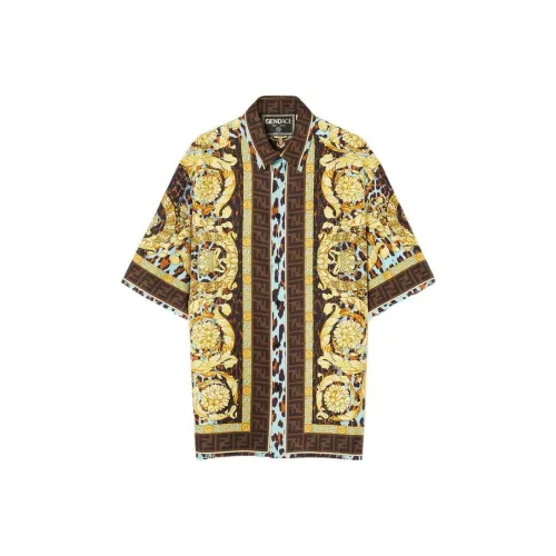 VERSACE Желтые Мужские Рубашки