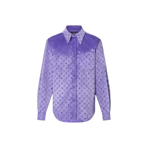 LOUIS VUITTON Рубашка Мужская Фиолетовая
