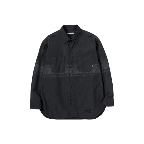 NEIGHBORHOOD совместная черная мужская рубашка