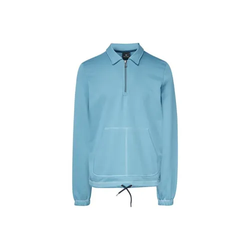 Paul Smith Мужская поло серо-синяя