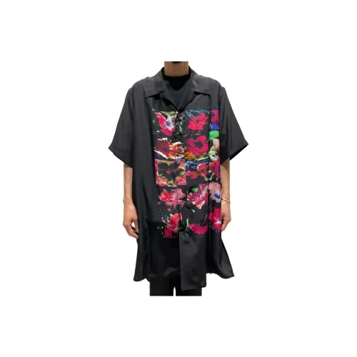 Yohji Yamamoto Мужские Черные Рубашки