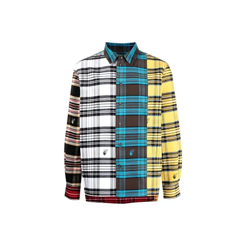 Off Белый Многоцветный Мужские Рубашки