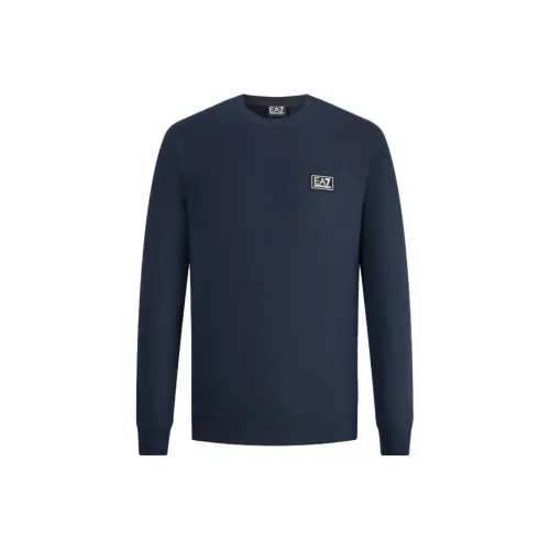 EMPORIO ARMANI EA7 FW23 Свитшот Мужской Темно-синий