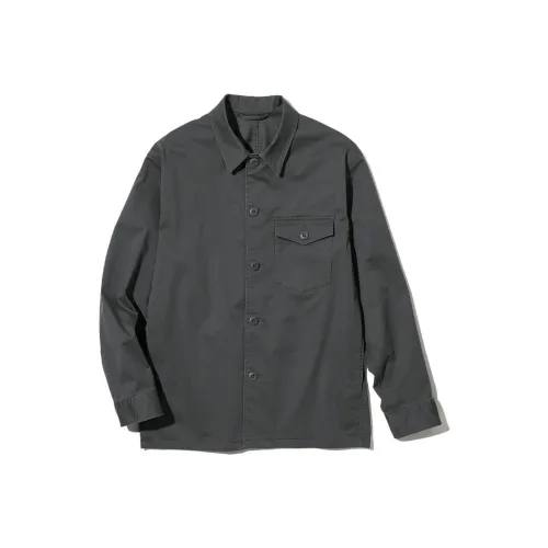 UNIQLO Темно-серые мужские рубашки