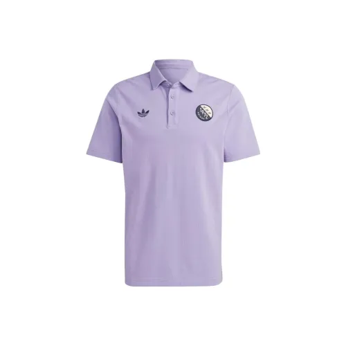 Adidas Originals Blokepop Polo Рубашка Мужская Magic Lilac