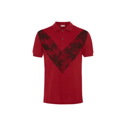 Alexander McQueen Мужская Поло Красная