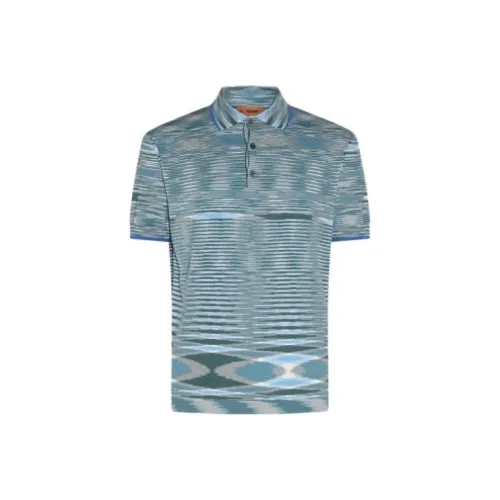 MISSONI Мужская поло рубашка синего цвета