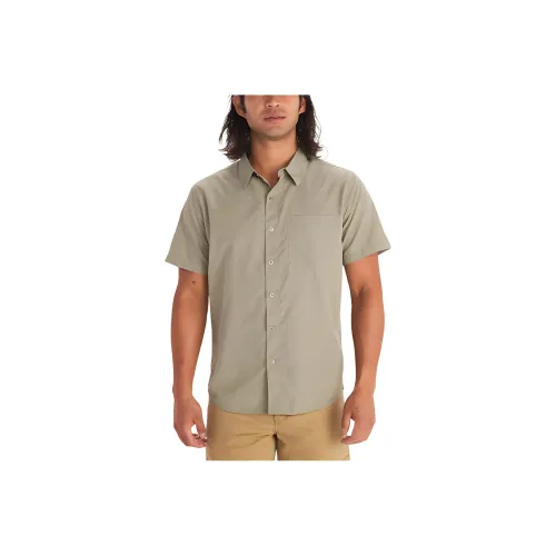 Marmot SS24 Рубашка Мужская Серый Зеленый