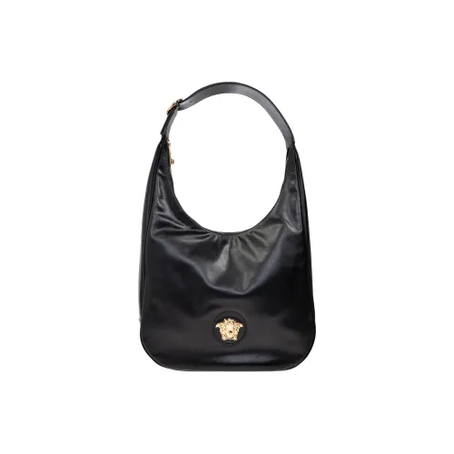 VERSACE La Medusa Телячья кожа Сумка через плечо Большая Женская Черная