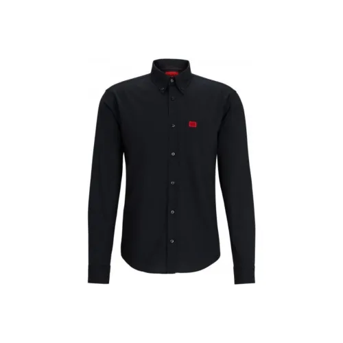 Hugo Boss Мужские Черные Рубашки