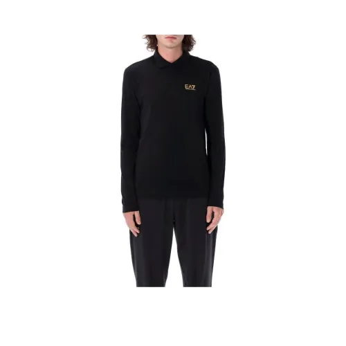 EMPORIO ARMANI EA7 Поло Мужское Черное